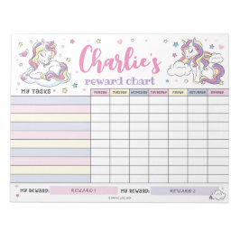 Bloco De Notas Tarefas Personalizadas do Gráfico de Recompensa do