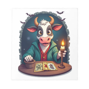 Bloco De Notas Tarô de Terror da Vaca