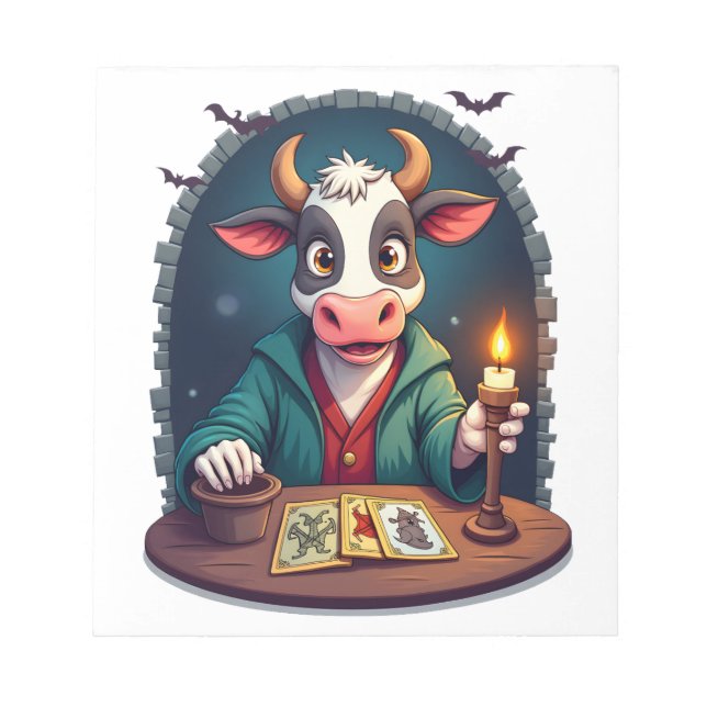 Bloco De Notas Tarô de Terror da Vaca (Frente)