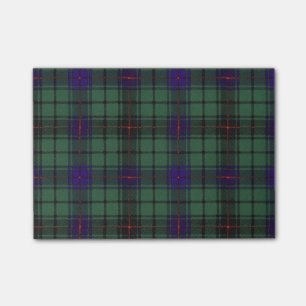 Bloco De Notas Tartan do Scottish da xadrez do clã de Davidson