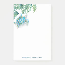 Bloco De Notas Tartaruga Marinha Tropical