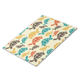 Bloco De Notas Tartaruga multicolorido