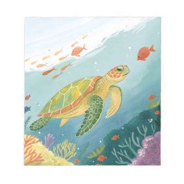 Bloco De Notas Tartaruga Pintura