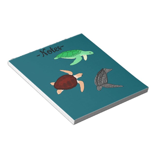 Bloco De Notas Tartarugas Marinhas (Inclinado)