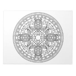 Bloco De Notas Tartarugas marinhas Saturle Mandala Padrões de cor