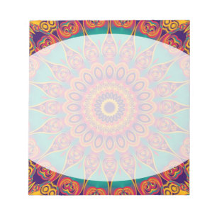 Bloco De Notas Tatuagem Caleidoscópio Fractal