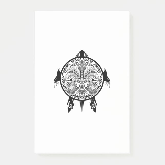 Bloco De Notas Tatuagem Tribal Turtle (Frente)