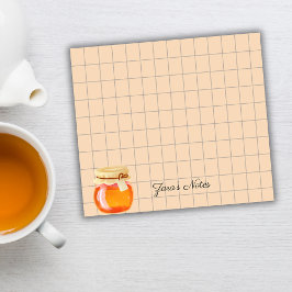Bloco De Notas Tea Time Honey Pot Personalized Grid Sticky Notes