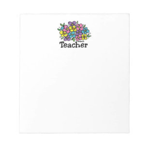 Bloco De Notas Teacher Blooms