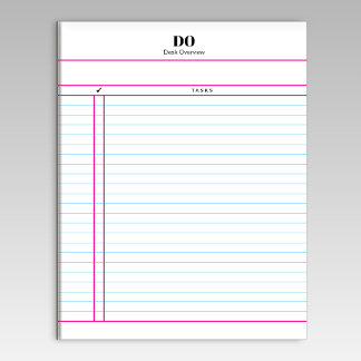 Bloco De Notas Teacher Monogram Daily To Do List Notepad