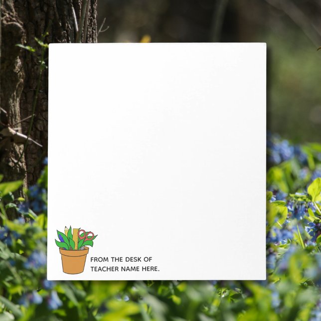 Bloco De Notas Teacher Notepad with Name Personalization  (Criador carregado)