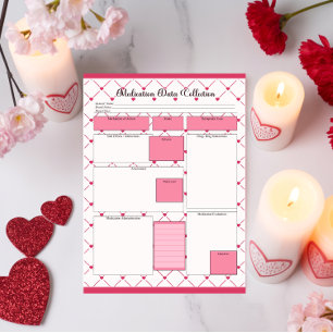 Bloco De Notas Teacup Cuties _ Coleta de Dados de Medicamento