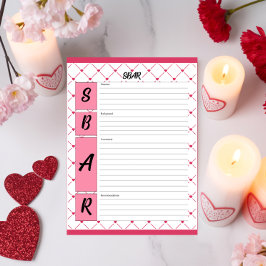 Bloco De Notas Teacup Cuties _ Folha SBAR de Enfermagem