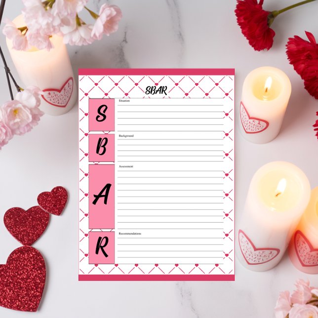 Bloco De Notas Teacup Cuties _ Folha SBAR de Enfermagem (Criador carregado)