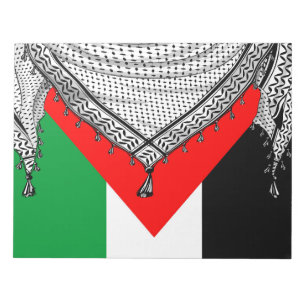 Bloco De Notas Tecido Tradicional do Keffiyeh Scarf Palestino