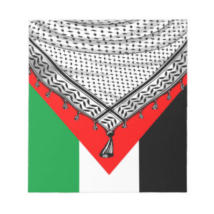 Bloco De Notas Tecido Tradicional do Keffiyeh Scarf Palestino