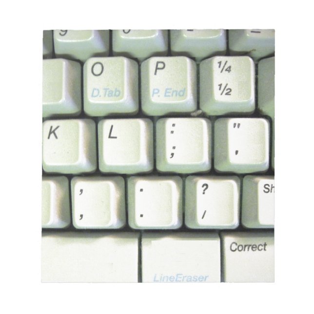 Bloco De Notas Teclado de Máquina (Frente)