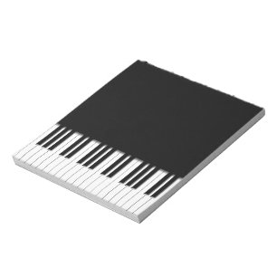 Bloco De Notas Teclas do teclado do Piano