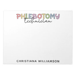 Bloco De Notas Tecnologia PBT Phlebotomy do Técnico Personalizado