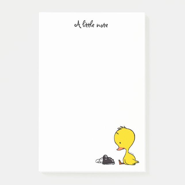 Bloco De Notas telefone tradicional & ducky bonito (Frente)