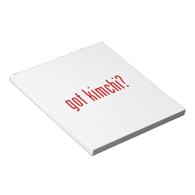 Bloco De Notas tem kimchi? (Inclinado)