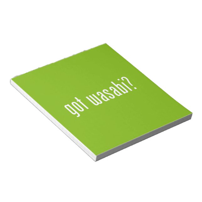 Bloco De Notas tem o wasabi? (Inclinado)