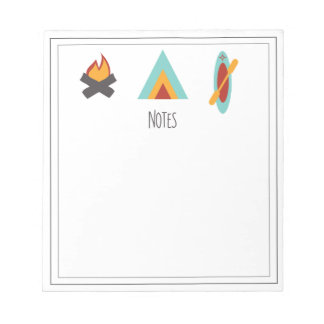 Bloco de Notas Tema Acampamento