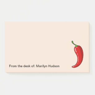 Bloco De Notas Tema Comida Pepper Monograma