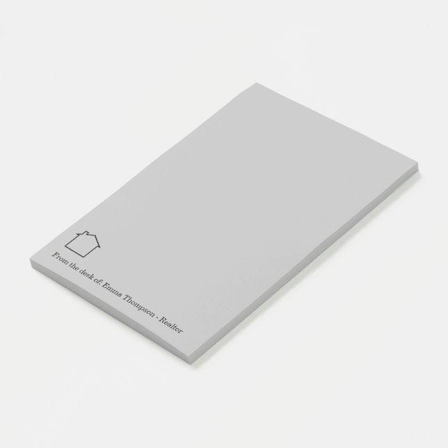 Bloco De Notas Tema da Casa do Realator Profissional (Inclinado)