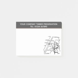 Bloco De Notas Tema de Cartoon de Preservação de Madeira para Per