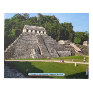 Bloco De Notas Templo de Inscrições, Palenque, México