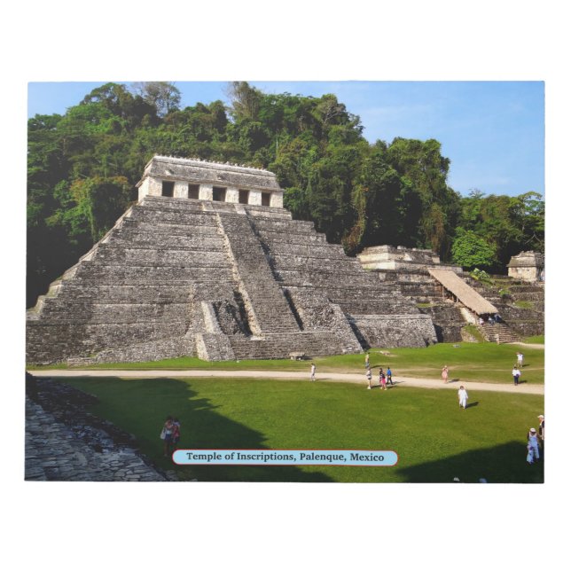Bloco De Notas Templo de Inscrições, Palenque, México (Frente)