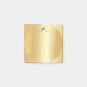 Bloco De Notas Tendência de Modelo Moderno Elegante Dourada Faux