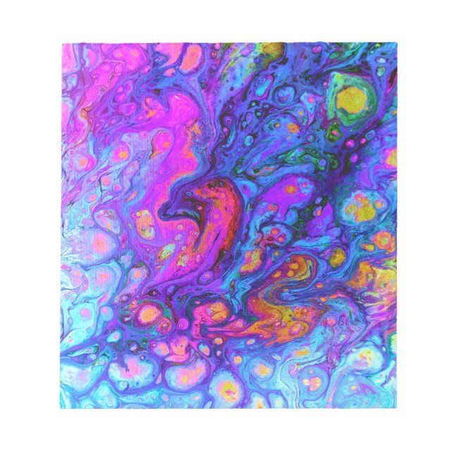 Bloco De Notas Tendências de arte mais quentes pintando violeta (Frente)