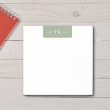 Tendy Modern Sage - Monograma Verde