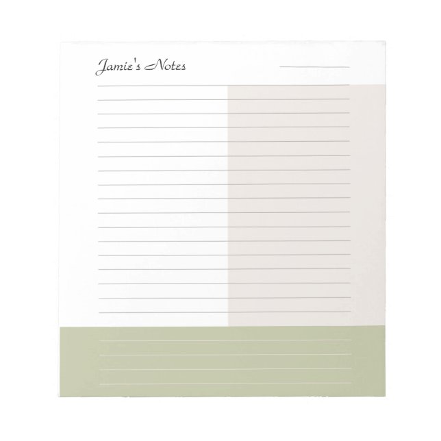 Bloco De Notas Tendy Simple Colorblock (Frente)