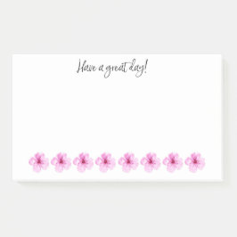 BLOCO DE NOTAS TENHA UM DIA DE EXCELENTE COM AS NOTAS DE FLORES