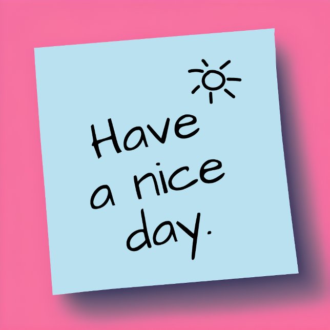 Bloco De Notas Tenha um Dia Feliz Notas Adhesivas Positivas (Brighten someone's day with a positive post it note ☀️)