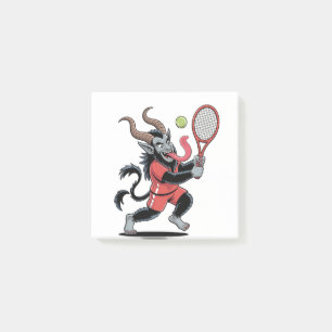 Bloco De Notas Tênis Krampus Natal Demônio da Quadra de Tênis de
