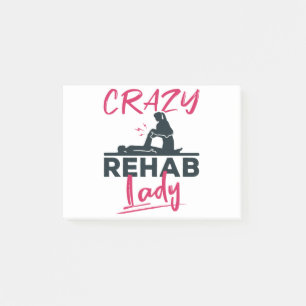 Bloco De Notas Terapêutica Física Lady Rehab Louca