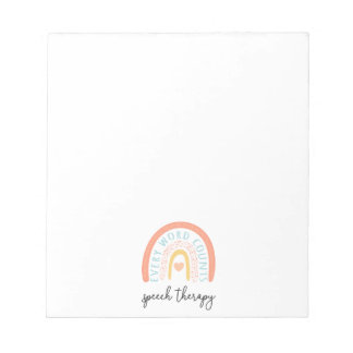 Bloco De Notas Terapia de Fala II - Cada Palavra Conta