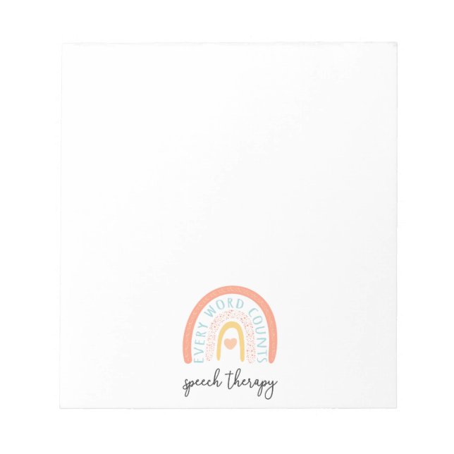 Bloco De Notas Terapia de Fala II - Cada Palavra Conta (Frente)