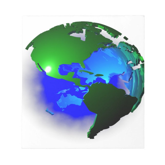 Bloco De Notas Terra 3d (Frente)