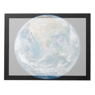 Bloco De Notas Terra De cheio Mostrando A América Do Norte E O Mé