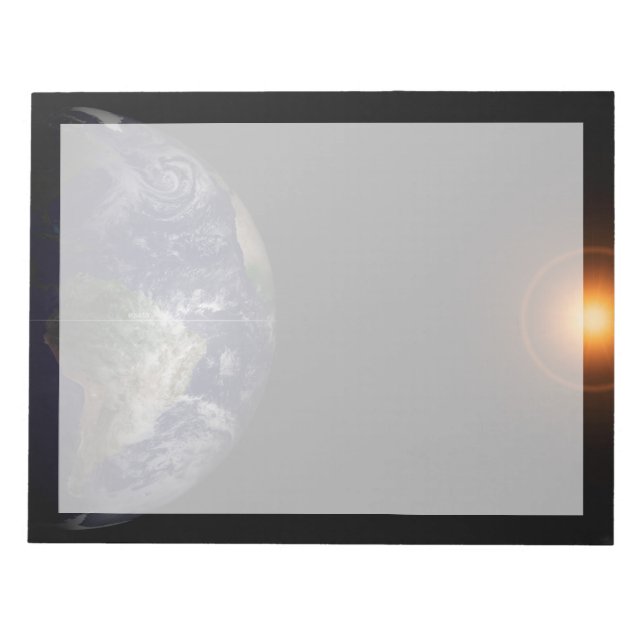 Bloco De Notas Terra No Equinócio. (Frente)