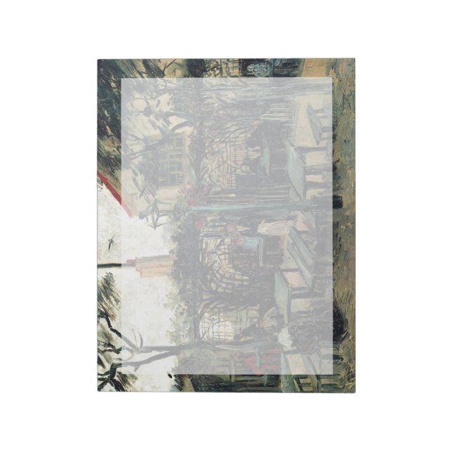 Bloco De Notas Terrace de um Café em Montmartre La Guinguette (Invertido)