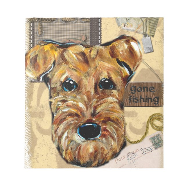 BLOCO DE NOTAS TERRIER AIREDALE (Frente)