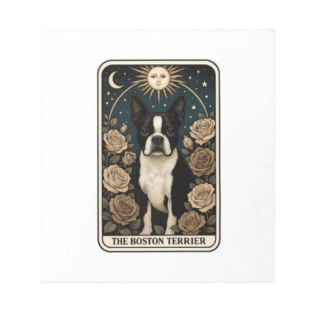 Bloco De Notas Terrier de Boston (Frente)