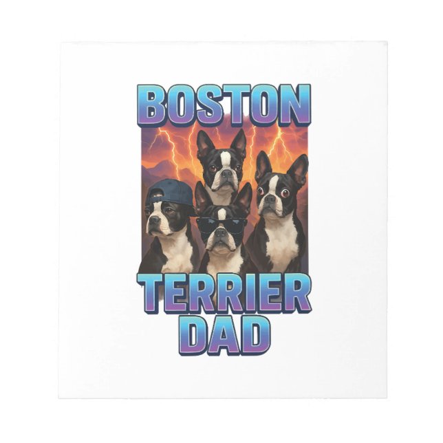 Bloco De Notas Terrier de Boston (Frente)