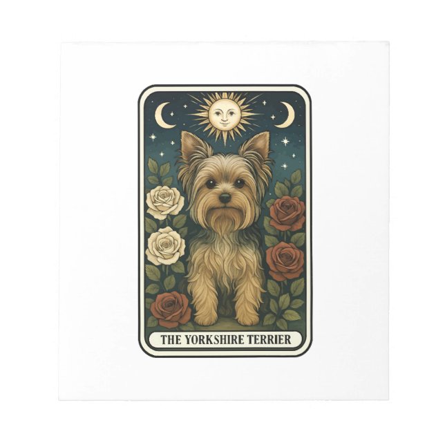 Bloco De Notas Terrier de Yorkshire (Frente)